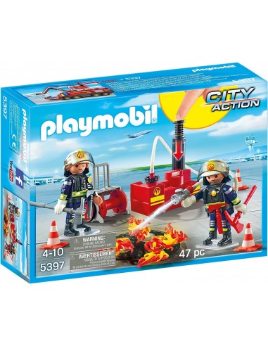 PLAYMOBIL VEHICULE POMPIER SON ET LUMIERES 5364