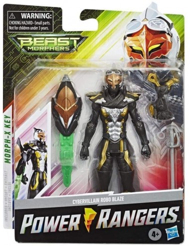 Power Rangers Beast Morphers – Figurine Cybervillain Robo Blaze - 15 cm