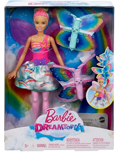 Barbie Dreamtopia poupée fée papillon blonde volante