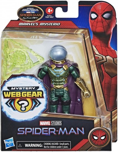 Figurine Marvel's Mysterio de 15 cm avec 1 armure Mystery Web Gear et 1 accessoire