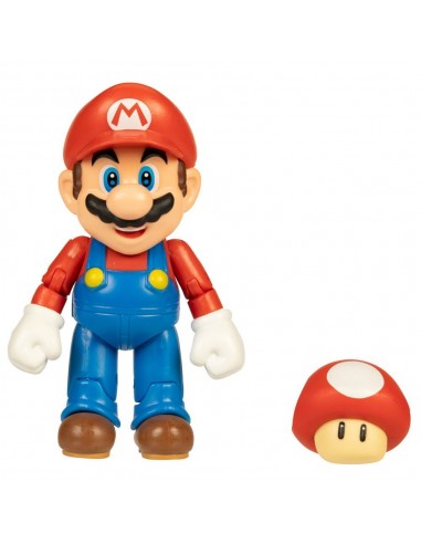 Figurine Mario bros Mario avec super champignon