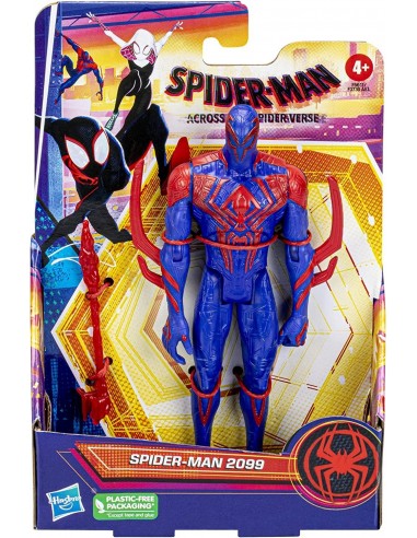 Hasbro Marvel Spider-Man: Across The Spider-Verse, Figurine Spider-Man 2099 de 15 cm avec Accessoire