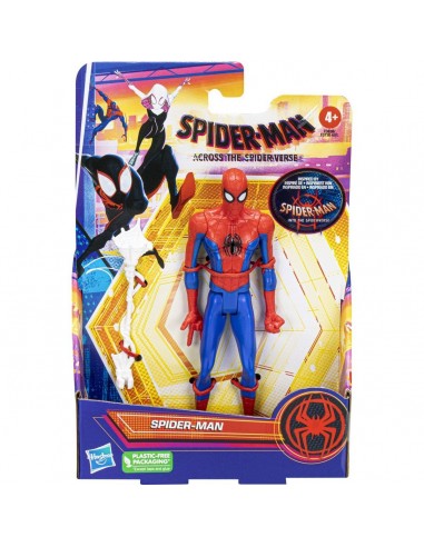 Hasbro Marvel Spider-Man: Across The Spider-Verse, Figurine Spider-Man de 15 cm avec Accessoire