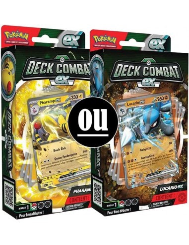 Pokemon Deck Combat ex : Lucario Ex ou Pharamp ex Modèle aléatoire