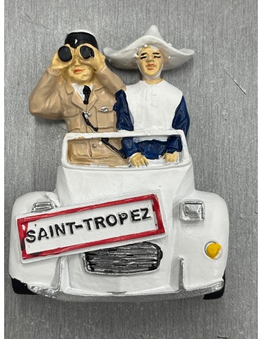 Magnet résine Saint-Tropez gendarme et gendarmette