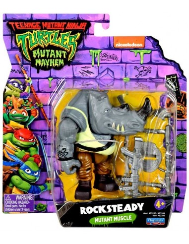 Figurine Tortue Ninja Mutant rocksteady mutant muscle