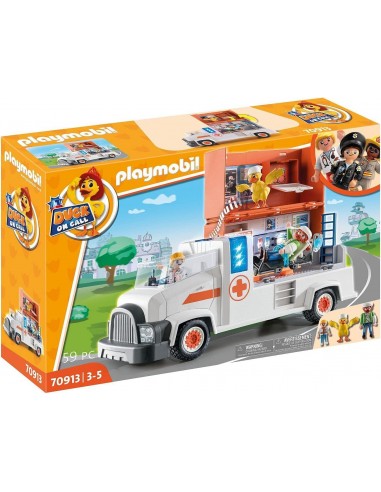 Playmobil 70913 Duck on Call - Ambulance - Duck on Call- Duck on Call- l'incroyable équipe playmoville