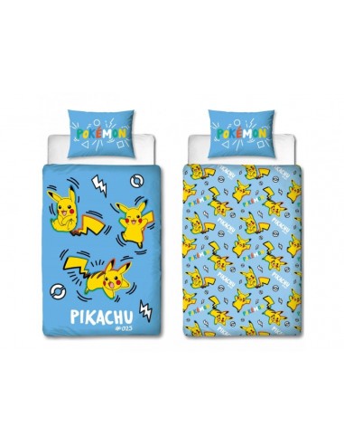 Housse de couette Pokémon Pikachu 025 réversible