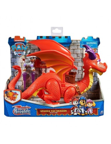 Figurine Sparks Le Dragon et Claw - La Pat'Patrouille Rescue Knights