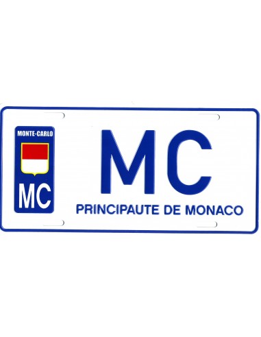 Plaque de rue principauté de Monaco