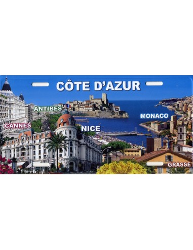 Plaque de rue cote d'azur