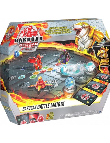 BAKUGAN GEOGAN RISING - ARENE DE COMBAT BATTLE MATRIX SAISON 3 - Jeu de plateau Bakugan avec 1 Bakugan Exclusif à Collectionner