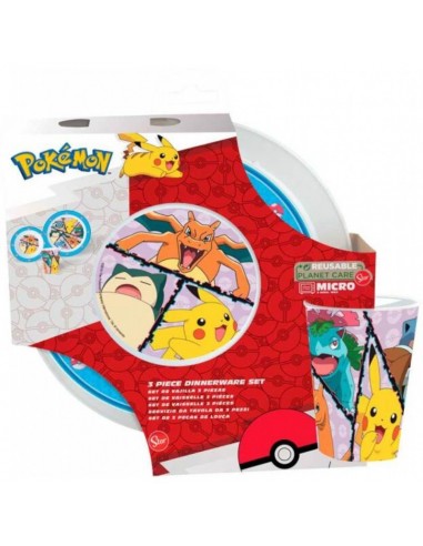 Set repas Pokémon 3 piéces