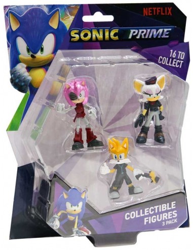 Pack de 3 figurines Sonic prime