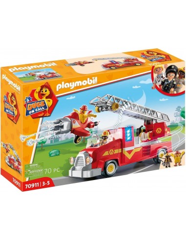 Playmobil 70911 Duck on Call - Camion de Pompier- Duck on Call- Duck on Call- l'incroyable équipe playmoville