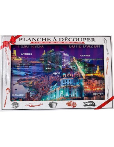 Dessous de plat French riviera Nice,Cannes,Antibes,Monaco  20 x 30 cm