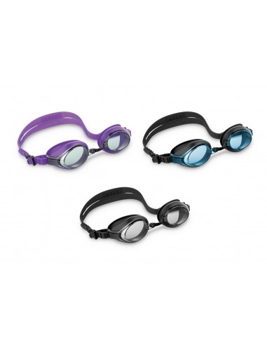 Lunette de natation silicone Intex  Aqua flow -Modèle aléatoire