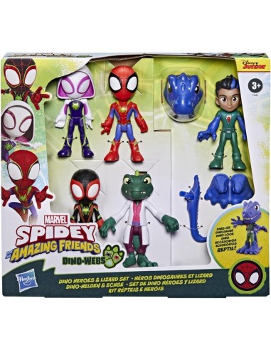 Spidey Pack de 5 Figurines dino et accessoires