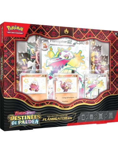 Pokémon Collection Premium Écarlate et Violet – Destinées de Paldea – Flâmigator-ex