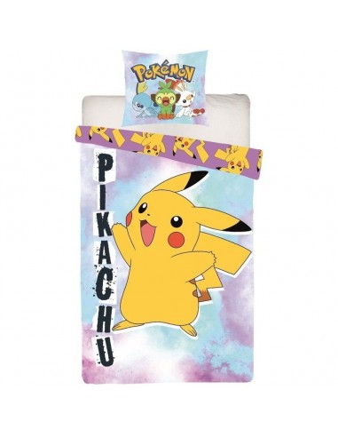 Housse de couette Pokémon Pikachu jaune réversible