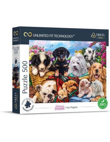 Puzzle 500 piéces équipe de chiens