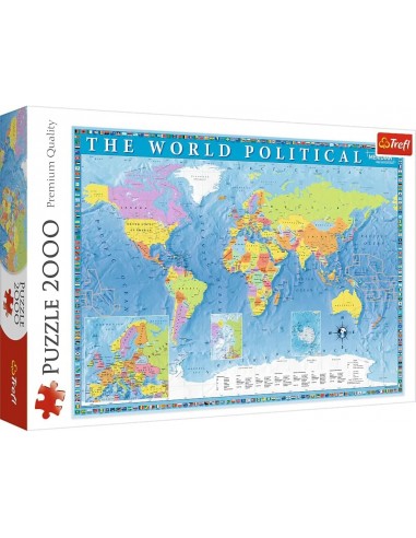 Puzzle 2000 piéces carte du monde