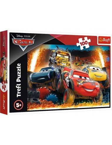 Puzzle 100 piéces Cars, Course Extrême