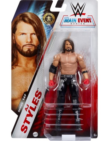 Figurine WWE de 15,2 cm de collection AJ Styles avec 10 points d'articulation