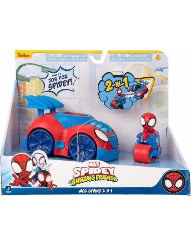 Voiture Spidey a fonction web strike 2 en 1