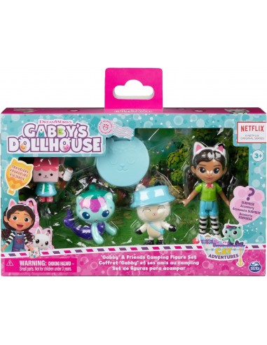 Coffret 4 figurines Gabby et ses amis au camping