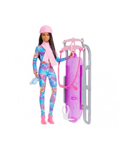 Coffret poupée Barbie et sa luge