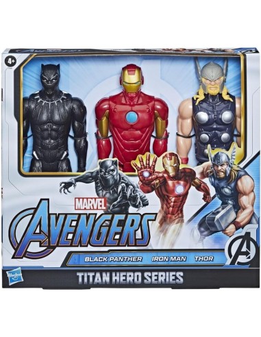 Coffret Marvel Titan Hero, Black panther, Thor, Iron Man