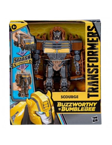 Transformers : Rise of the Beasts Buzzworthy Bumblebee Smash Changers - Figurine Scourge 23 cm