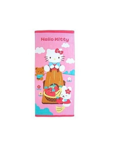 DRAP DE BAIN HELLO KITTY FLOWERS