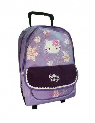 CARTABLE A ROULETTES TROLLEY HELLO KITTY Violet