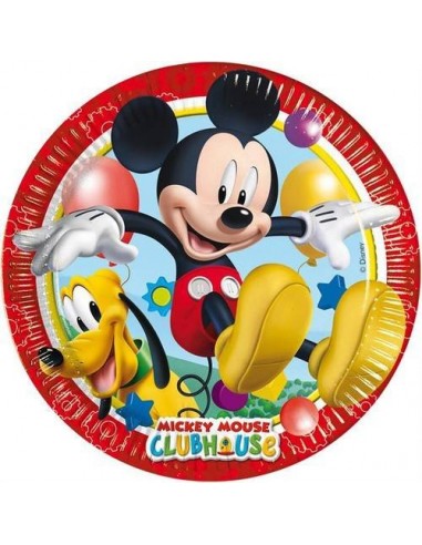 8 Assiettes en carton Mickey