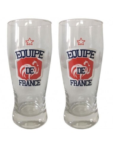 SET DE 2 VERRES A BIERE FC BARCELONE