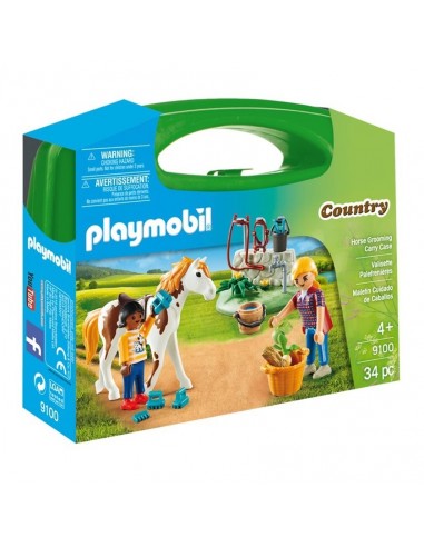 PLAYMOBIL VALISETTE palefreniere 9100